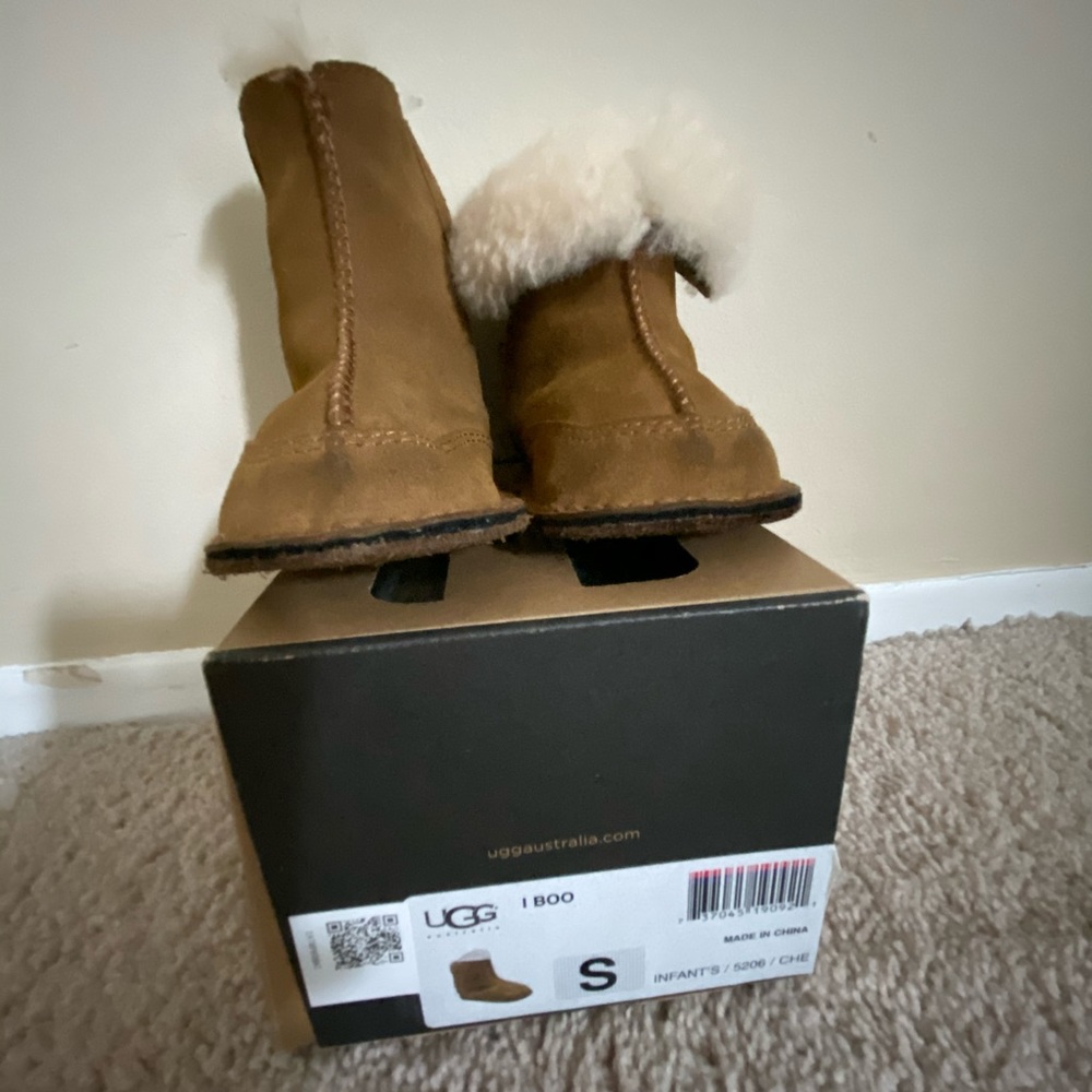 Infant baby kid ugg boot chestnut Small